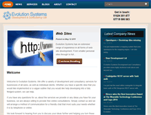 Tablet Screenshot of evolution-systems.co.uk